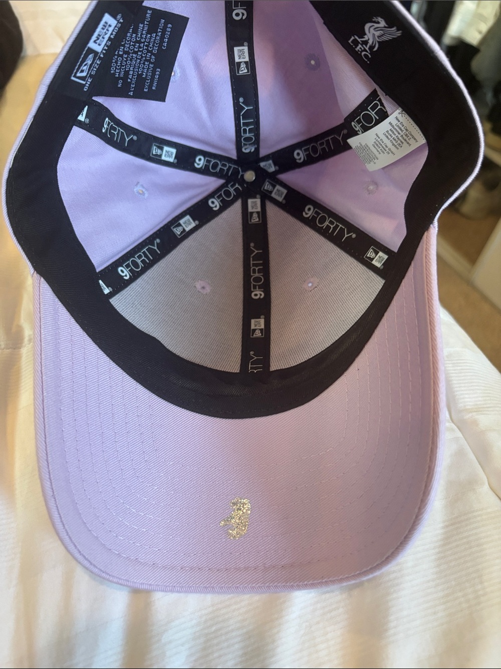 New Era Lavender L.F.C. Embroidered Baseball Cap - Picture 3 of 4